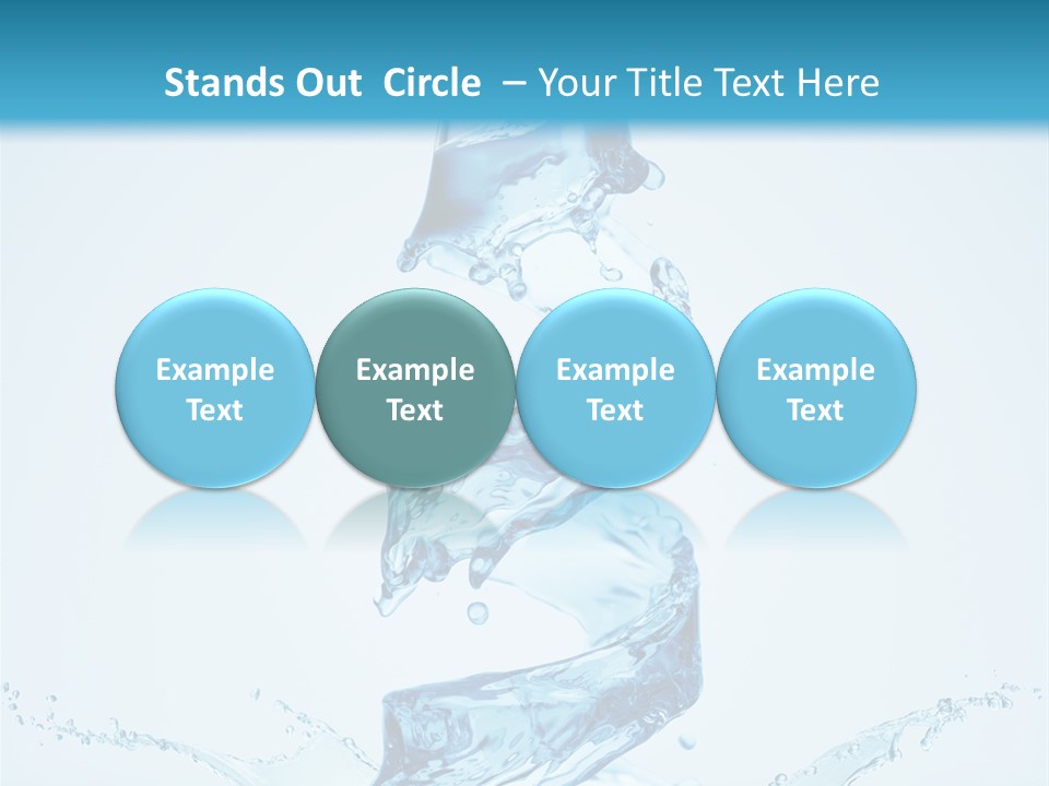 Transparent Water Splashing PowerPoint Template