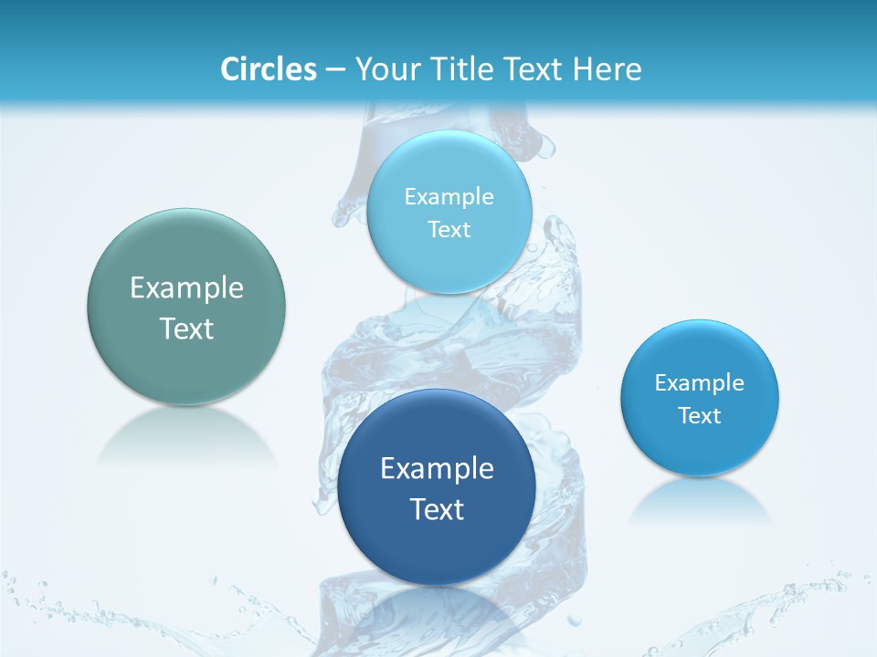Transparent Water Splashing PowerPoint Template