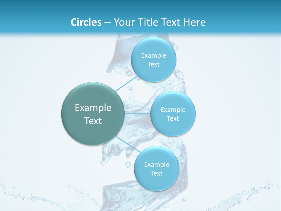 Transparent Water Splashing PowerPoint Template