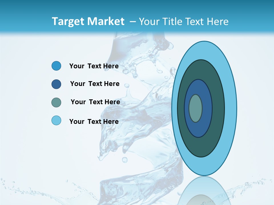 Transparent Water Splashing PowerPoint Template