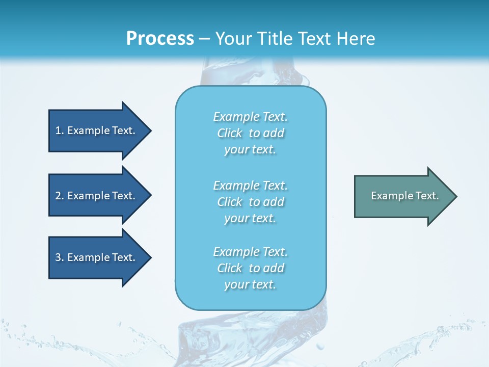 Transparent Water Splashing PowerPoint Template