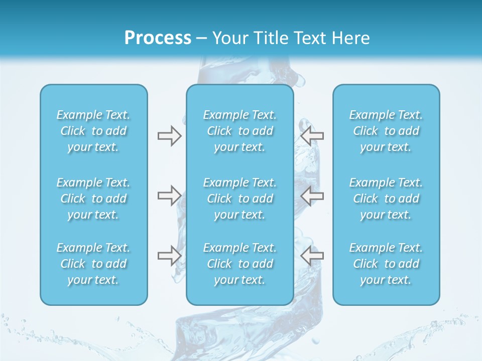 Transparent Water Splashing PowerPoint Template