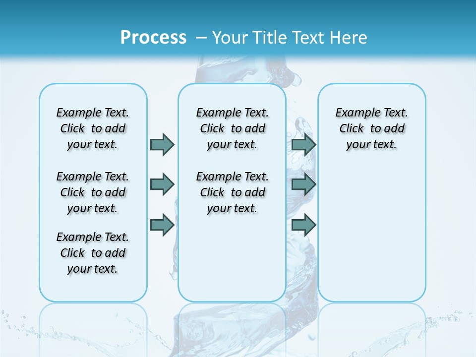 Transparent Water Splashing PowerPoint Template