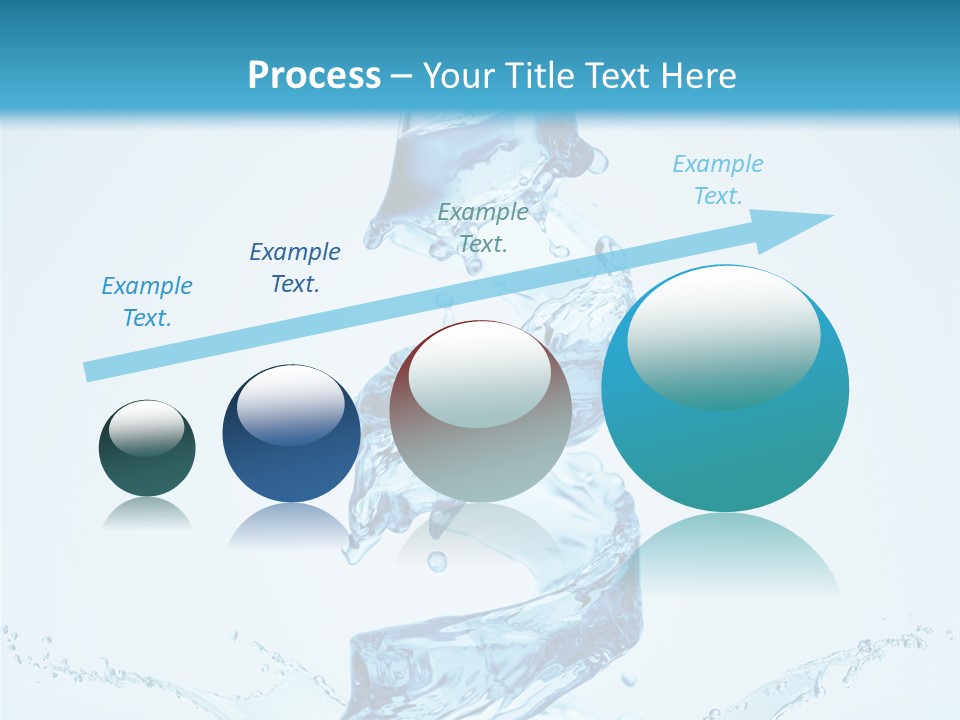 Transparent Water Splashing PowerPoint Template
