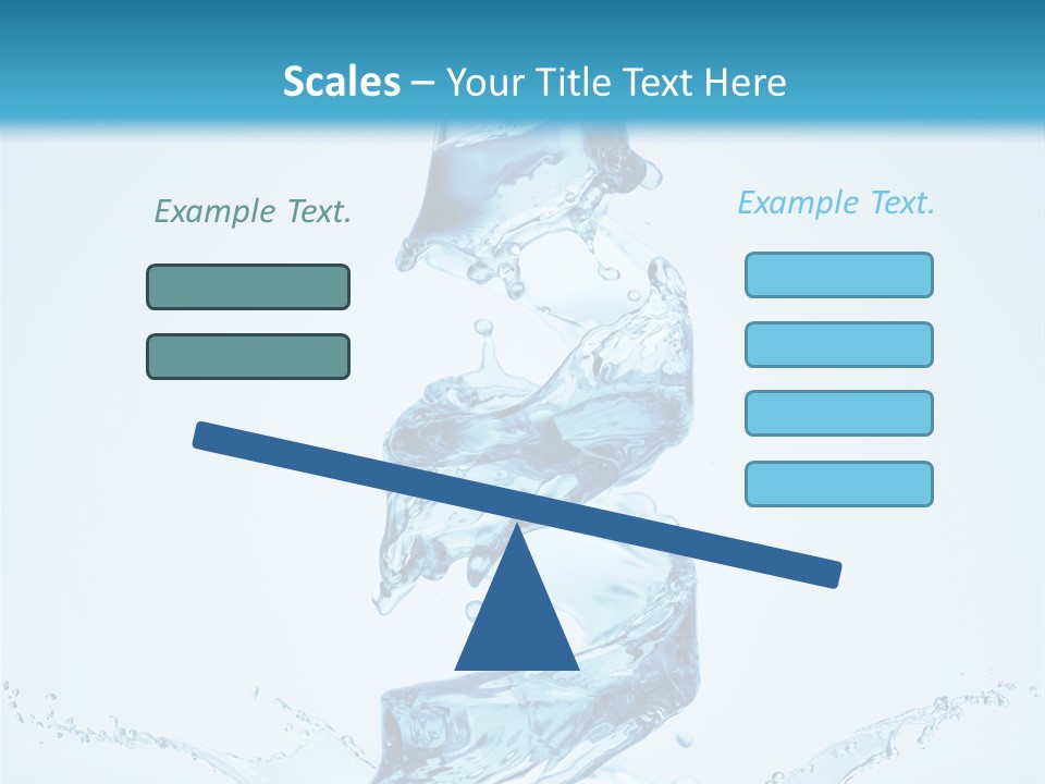 Transparent Water Splashing PowerPoint Template