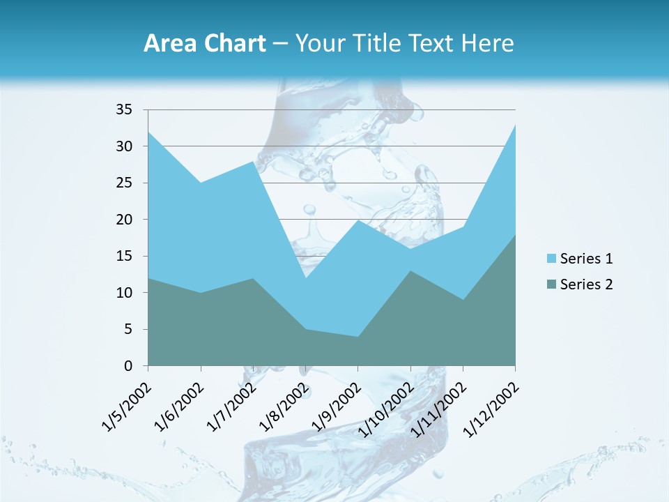 Transparent Water Splashing PowerPoint Template