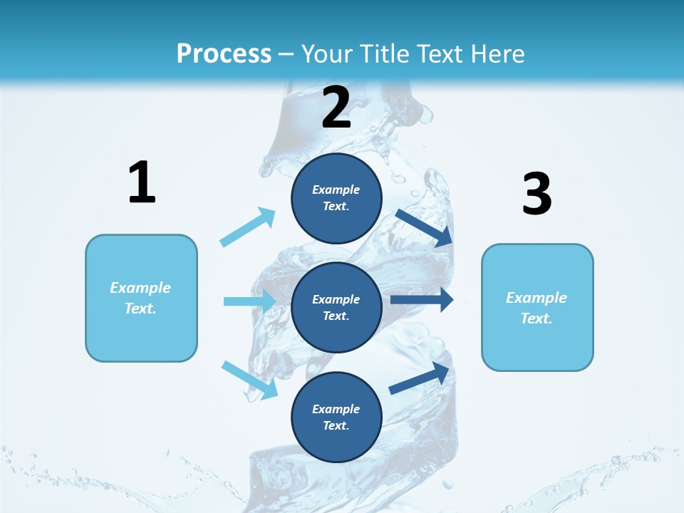 Transparent Water Splashing PowerPoint Template