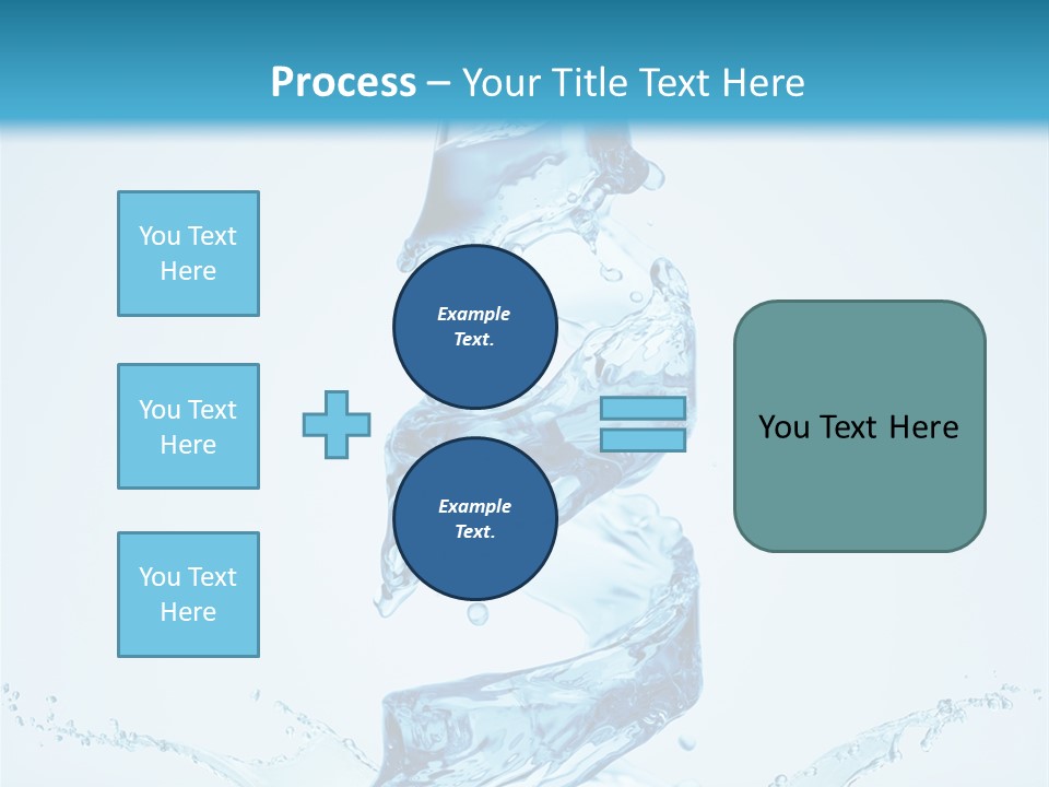 Transparent Water Splashing PowerPoint Template