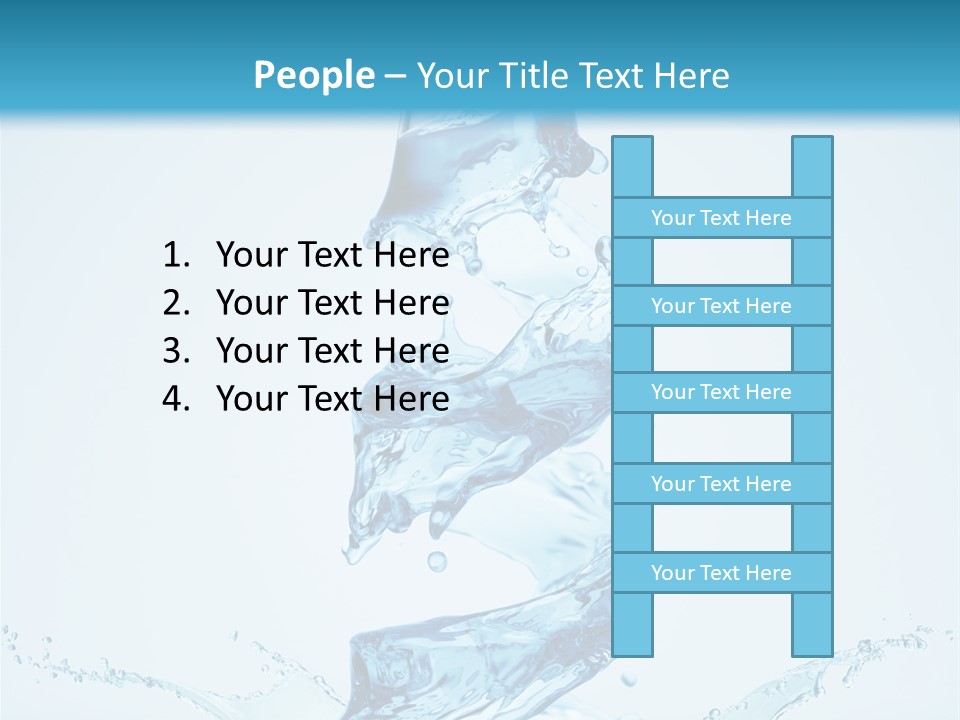 Transparent Water Splashing PowerPoint Template