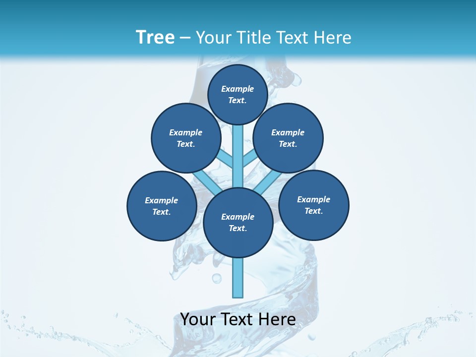 Transparent Water Splashing PowerPoint Template