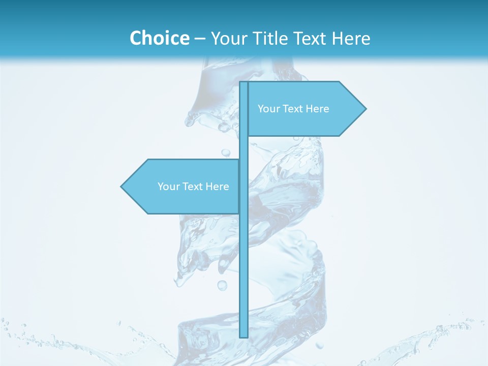 Transparent Water Splashing PowerPoint Template
