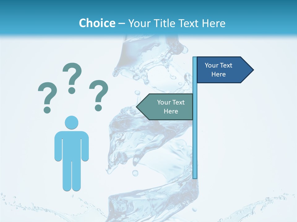 Transparent Water Splashing PowerPoint Template