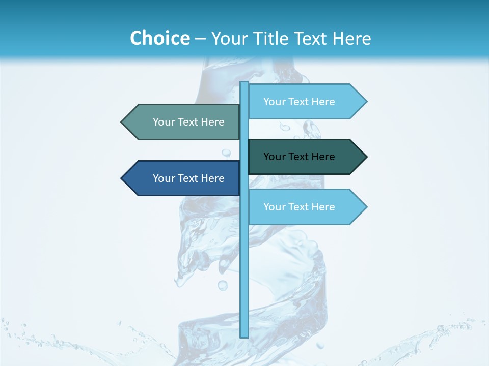 Transparent Water Splashing PowerPoint Template