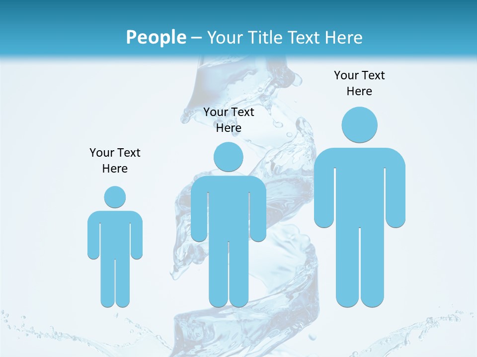 Transparent Water Splashing PowerPoint Template