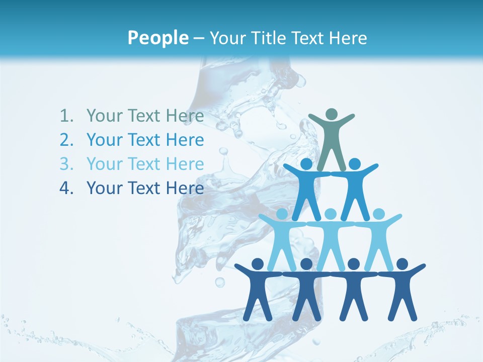 Transparent Water Splashing PowerPoint Template