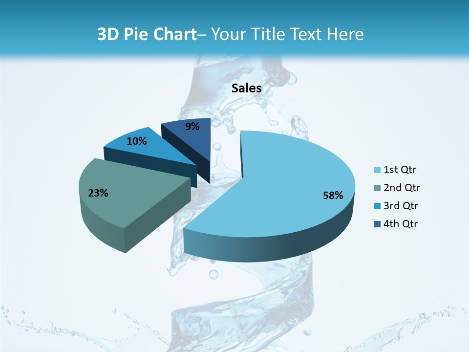 Transparent Water Splashing PowerPoint Template