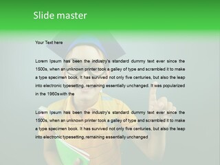 Graduation Smiling Lad PowerPoint Template