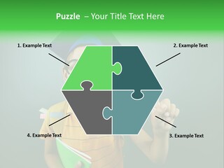 Graduation Smiling Lad PowerPoint Template