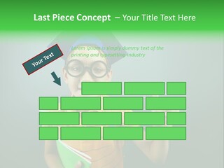Graduation Smiling Lad PowerPoint Template