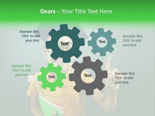 Graduation Smiling Lad PowerPoint Template