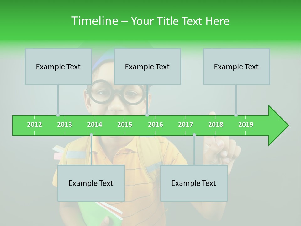 Graduation Smiling Lad PowerPoint Template