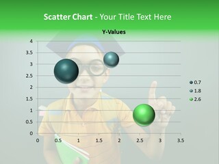 Graduation Smiling Lad PowerPoint Template