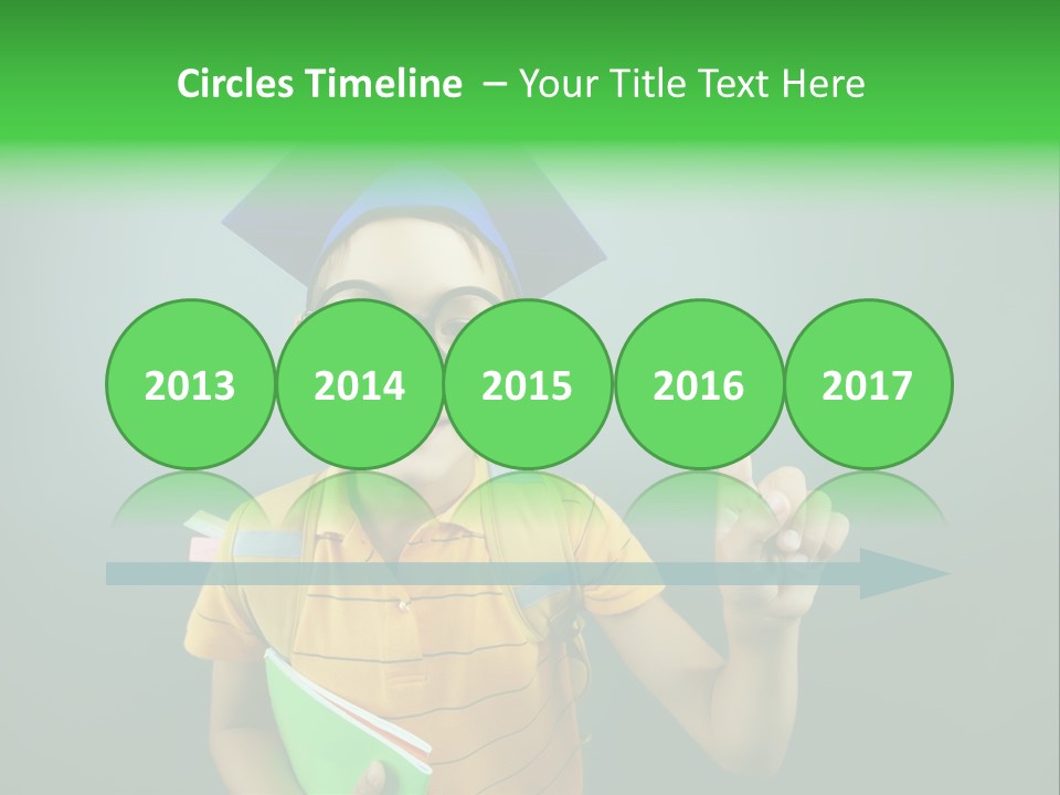 Graduation Smiling Lad PowerPoint Template