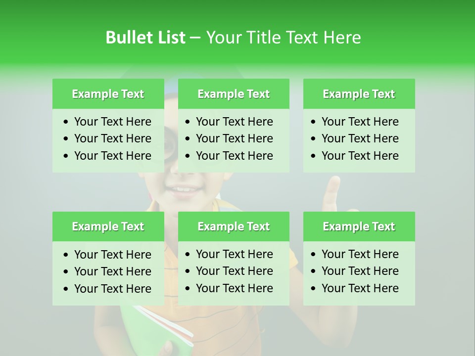 Graduation Smiling Lad PowerPoint Template