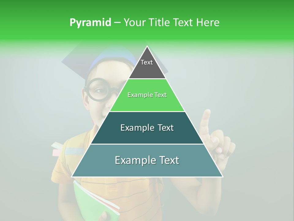 Graduation Smiling Lad PowerPoint Template