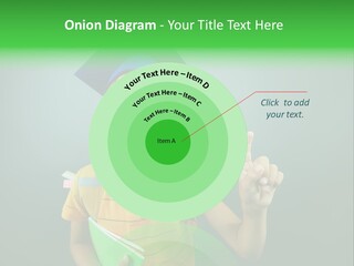 Graduation Smiling Lad PowerPoint Template