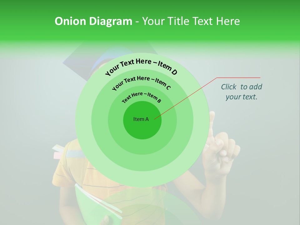 Graduation Smiling Lad PowerPoint Template