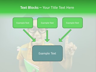 Graduation Smiling Lad PowerPoint Template