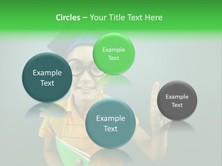 Graduation Smiling Lad PowerPoint Template
