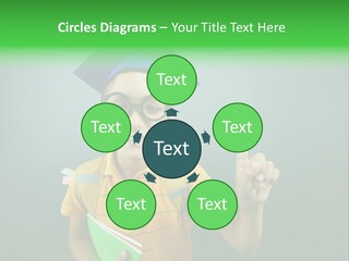 Graduation Smiling Lad PowerPoint Template