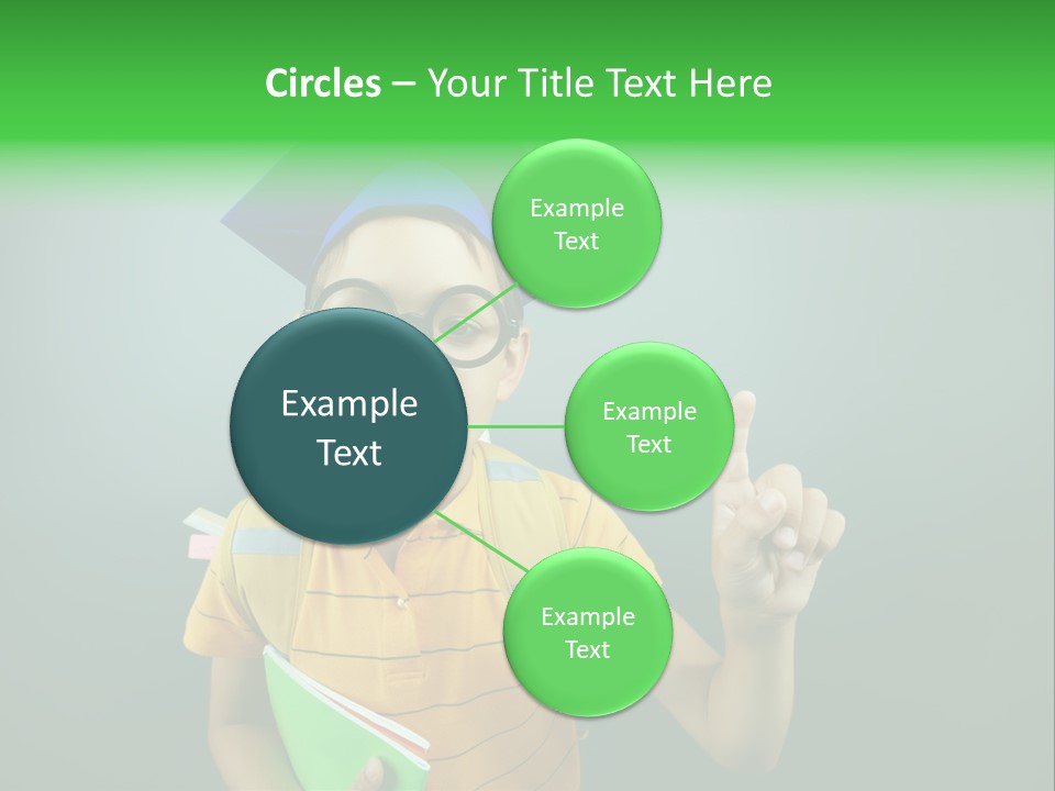 Graduation Smiling Lad PowerPoint Template
