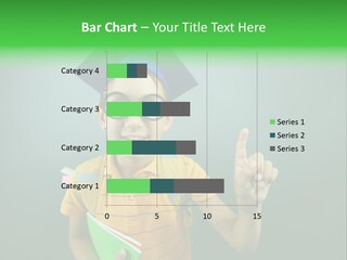 Graduation Smiling Lad PowerPoint Template