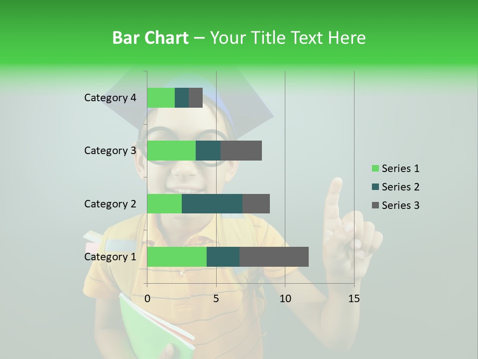 Graduation Smiling Lad PowerPoint Template