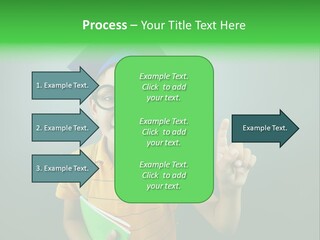 Graduation Smiling Lad PowerPoint Template
