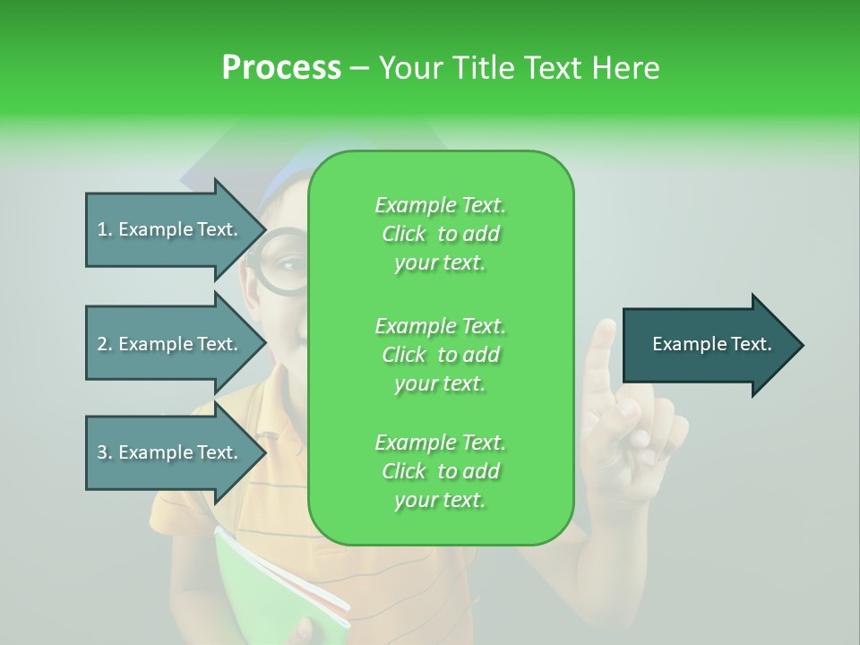 Graduation Smiling Lad PowerPoint Template
