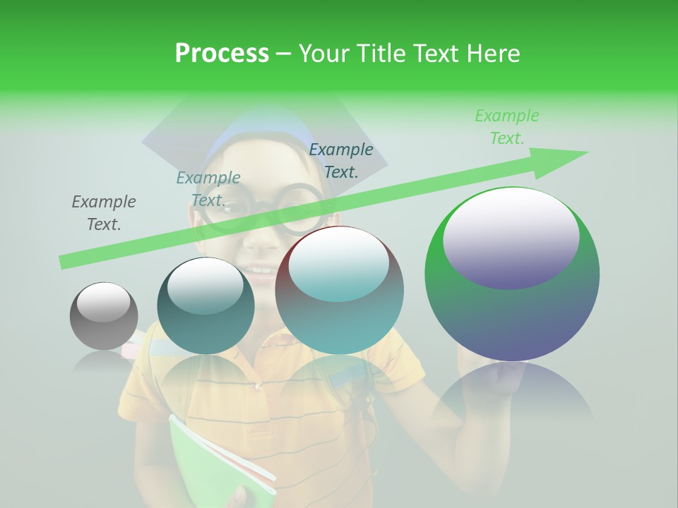 Graduation Smiling Lad PowerPoint Template