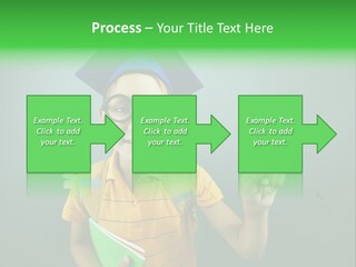 Graduation Smiling Lad PowerPoint Template