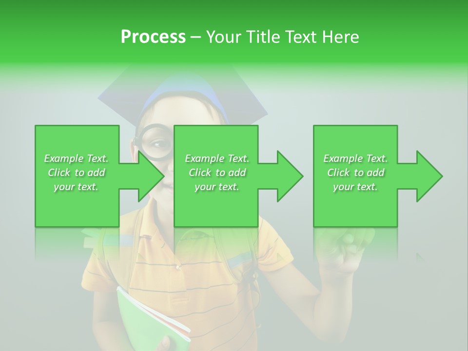 Graduation Smiling Lad PowerPoint Template