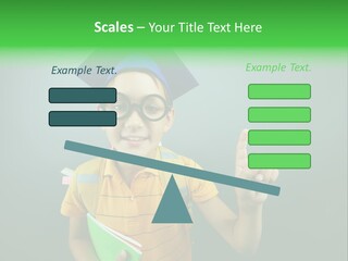 Graduation Smiling Lad PowerPoint Template