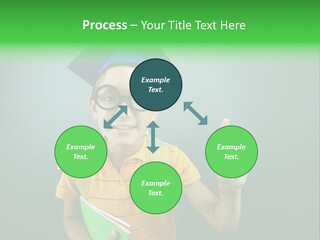 Graduation Smiling Lad PowerPoint Template