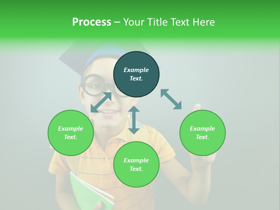 Graduation Smiling Lad PowerPoint Template