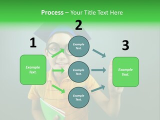 Graduation Smiling Lad PowerPoint Template