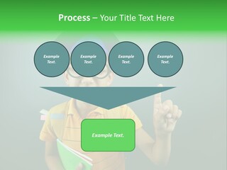 Graduation Smiling Lad PowerPoint Template