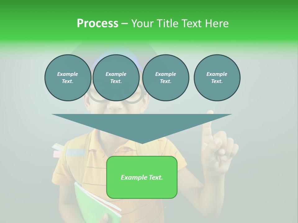 Graduation Smiling Lad PowerPoint Template