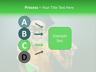 Graduation Smiling Lad PowerPoint Template