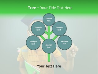 Graduation Smiling Lad PowerPoint Template